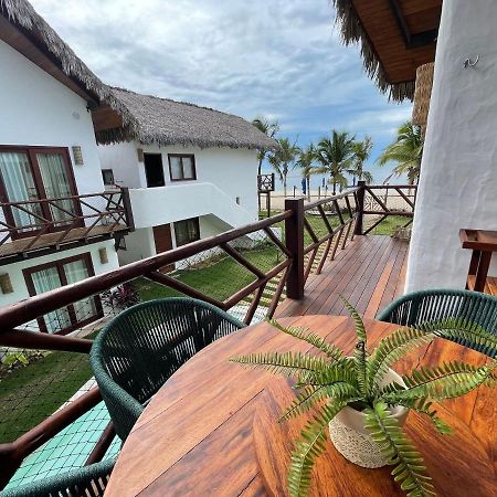 Ap Vila Mar Pe Na Areia Com Vista Para O Mar E Piscina Барра-Гранде Экстерьер фото