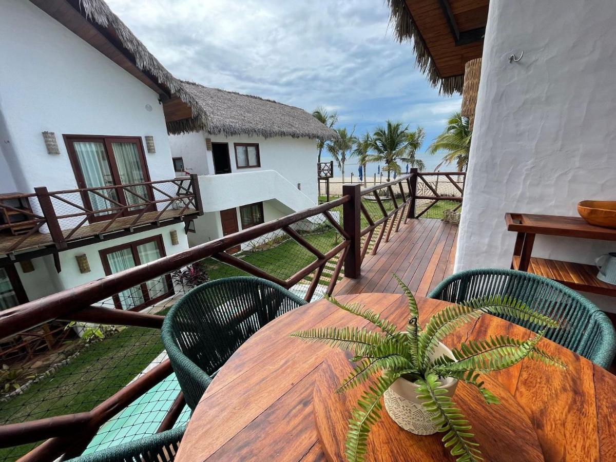 Ap Vila Mar Pe Na Areia Com Vista Para O Mar E Piscina Барра-Гранде Экстерьер фото